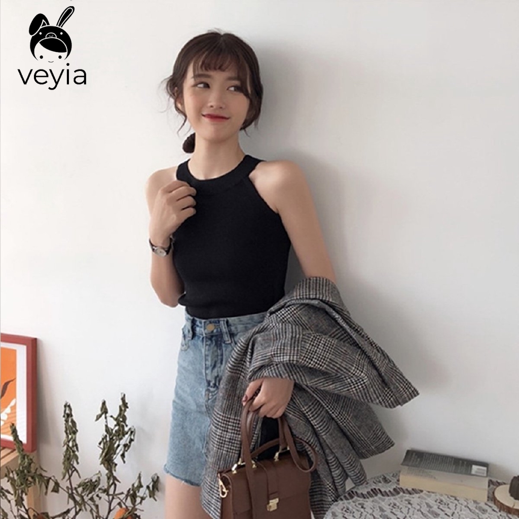 Áo Len Cổ Yếm Quyến Rũ Cho Nữ