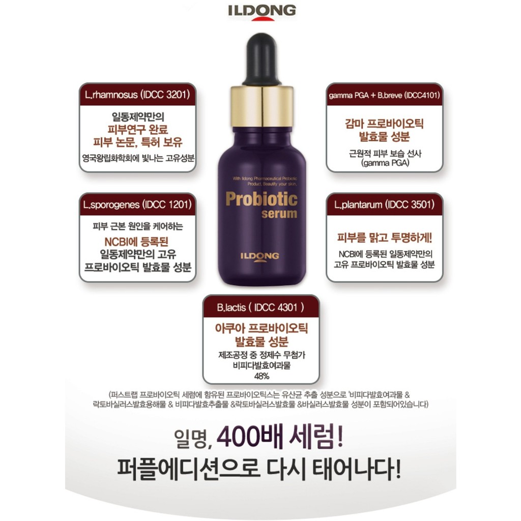 (Mẫu mới) Tinh chất dưỡng da Ildong Probiotic Serum