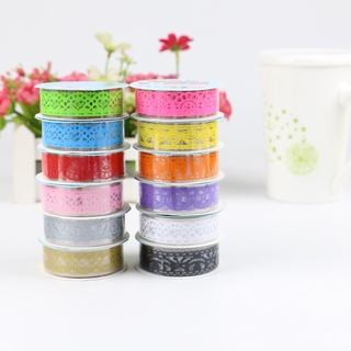 Băng keo ren trang trí dễ thương 12 màu sử dụng tiện lợi