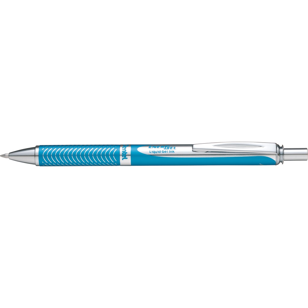 [Tặng 1 ruột] Bút Ký Cao Cấp Pentel mực gel xanh 0.7mm BL407 - Mạ bạc kèm hộp sang trọng