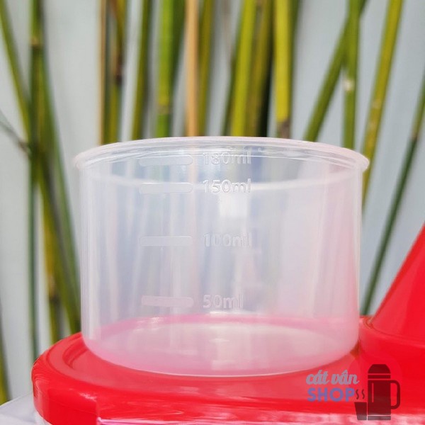 Hộp nhựa đựng bột giặt nước giặt Lock&Lock dung tích 2.4L kèm theo cốc đo lường HPL520R Nắp đỏ