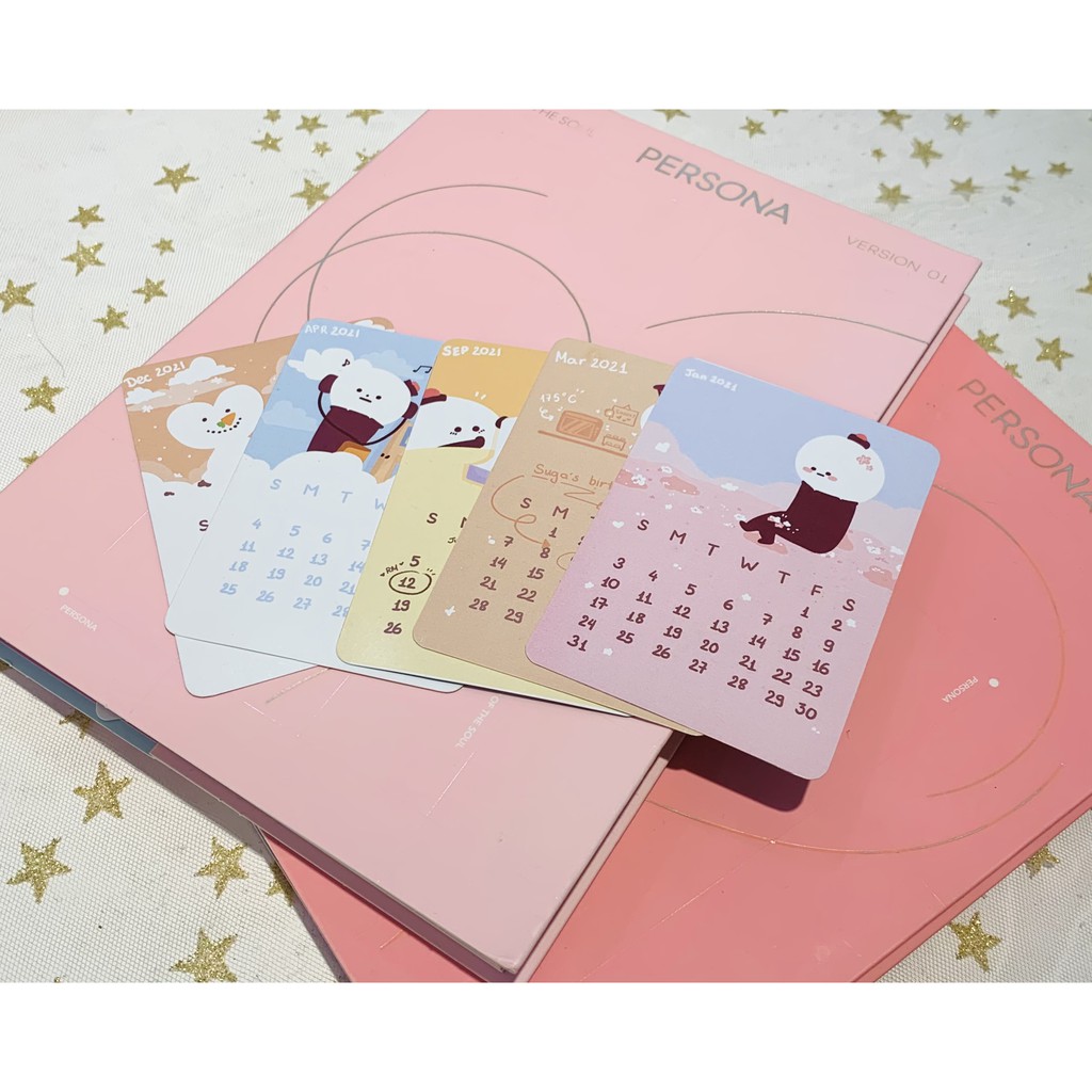 Lịch BTS & Army 2021 - Bomb Card Calendar