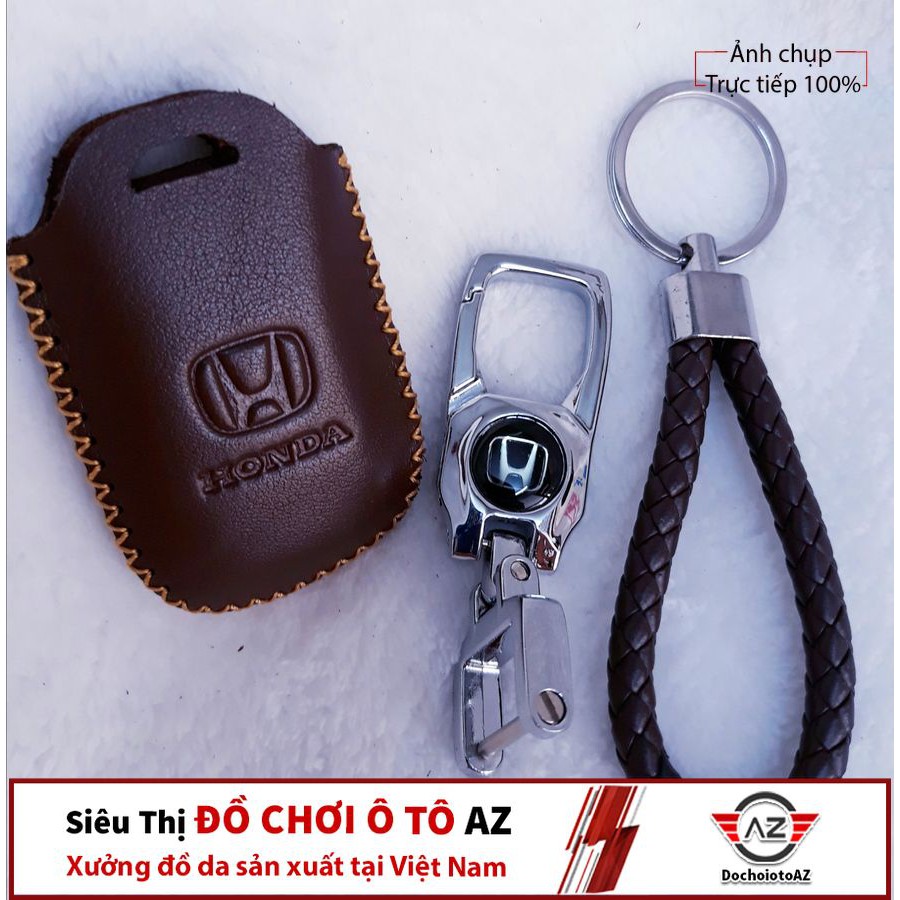 Bao Da Bọc Chìa Khóa Xe Ô Tô Honda 2 Nút: CRV Cũ, Jazz