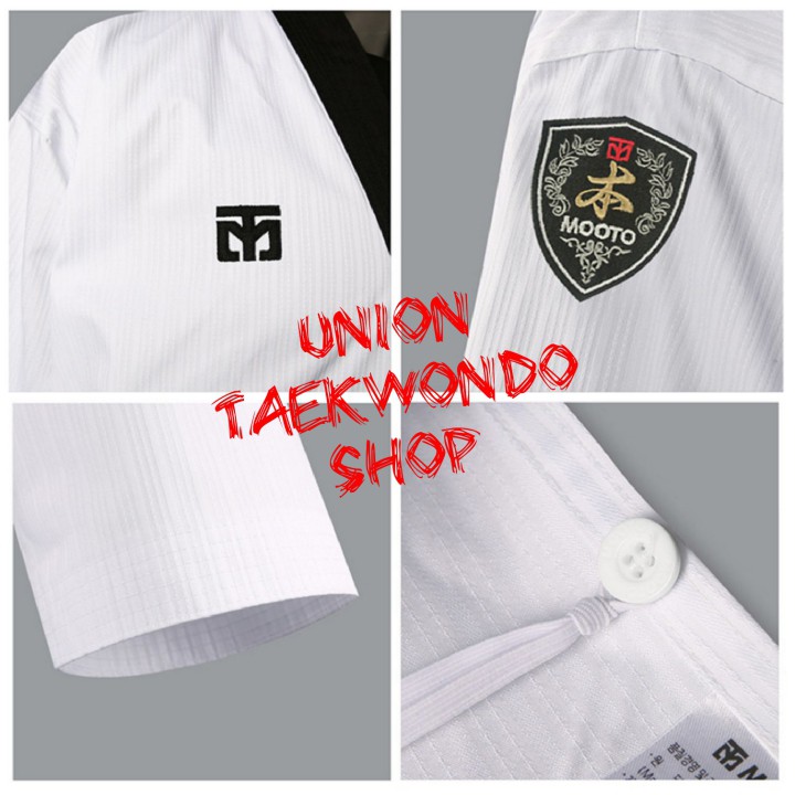Áo Quần Võ Phục Taekwondo MOOTO Basic 4 Mới Tặng Kèm Móc Khóa Taekwondo #UnionTaekwondoSHOP