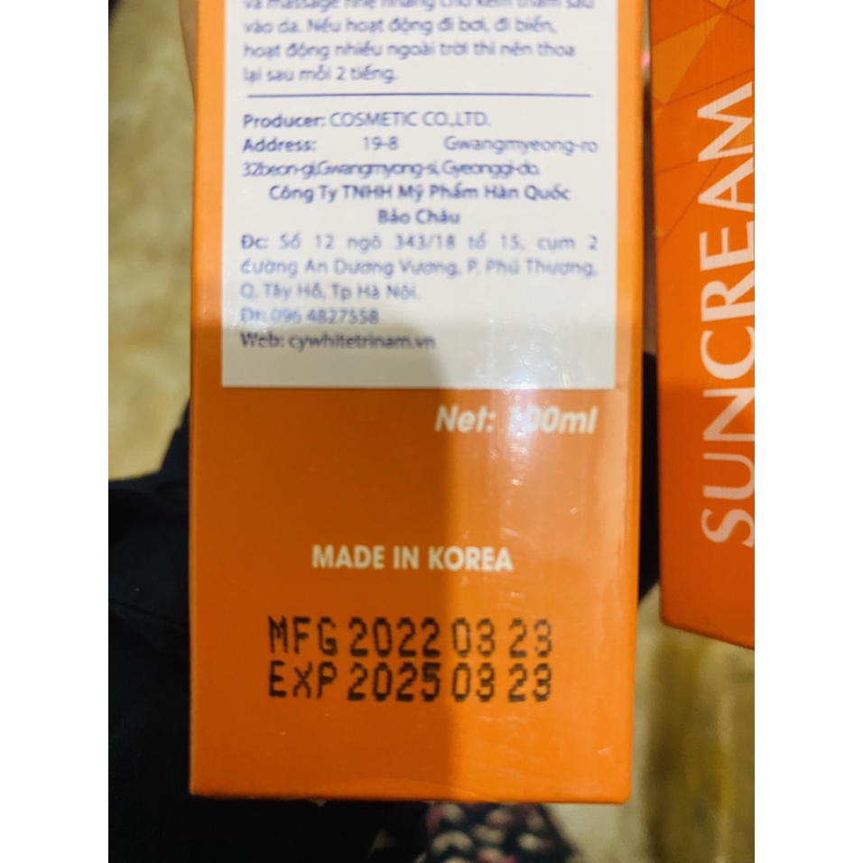 Kem chống nắng Cywhite Collagen Mild Sun SPF 50 Pa++++ 100ml