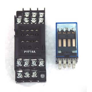 RELAY 24VDC 14 CHÂN NHỎ MY4N VÀ ĐẾ