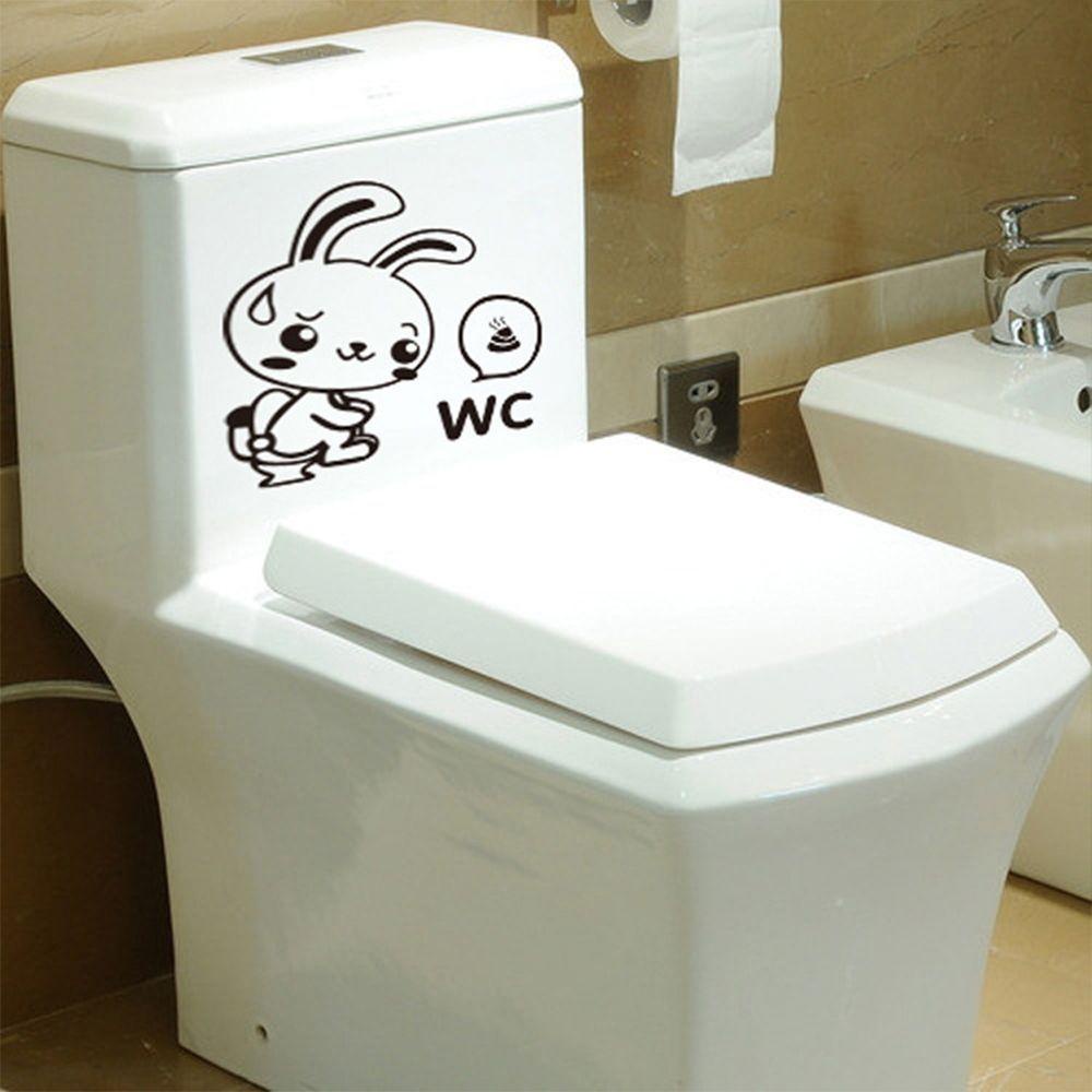 1 Miếng Dán Toilet Chống Thấm Nước Họa Tiết Hoạt Hình Dễ Thương