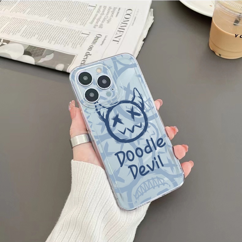 Ốp Điện Thoại TPU Trong Suốt Hình Doodie Devil Cho Xiaomi Redmi Note 11 12 Pro 5G 11S 10 Pro 4G 10S Redmi 12C 11A 10C 9C