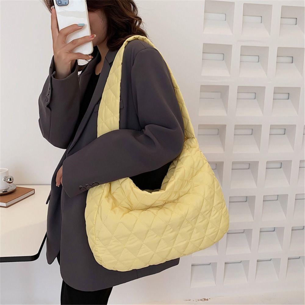 Túi Đeo Vai Họa Tiết Sọc Caro Chất Liệu Cotton Siêu Nhẹ Thời Trang Cho Nữ