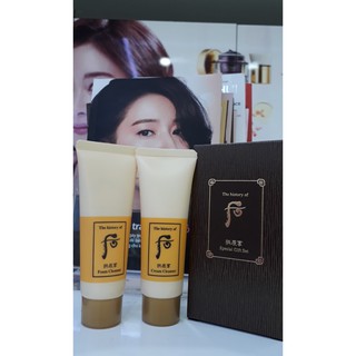 Cặp đôi  Sữa rữa mặt Và tẩy trang whoo ( mỗi chai 40 ml )