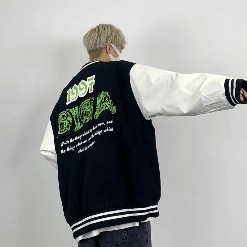 Áo bomber kaki from rộng unisex style ulzzang