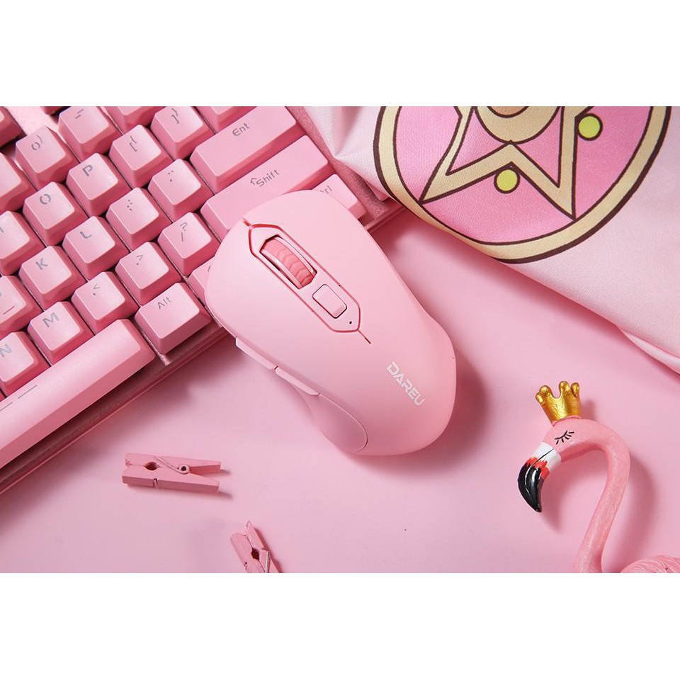 Chuột Không Dây Gaming Dareu LM115 Pink cực cute - Hàng chính hãng bảo hành 24 tháng - Pk Máy Tính | WebRaoVat - webraovat.net.vn