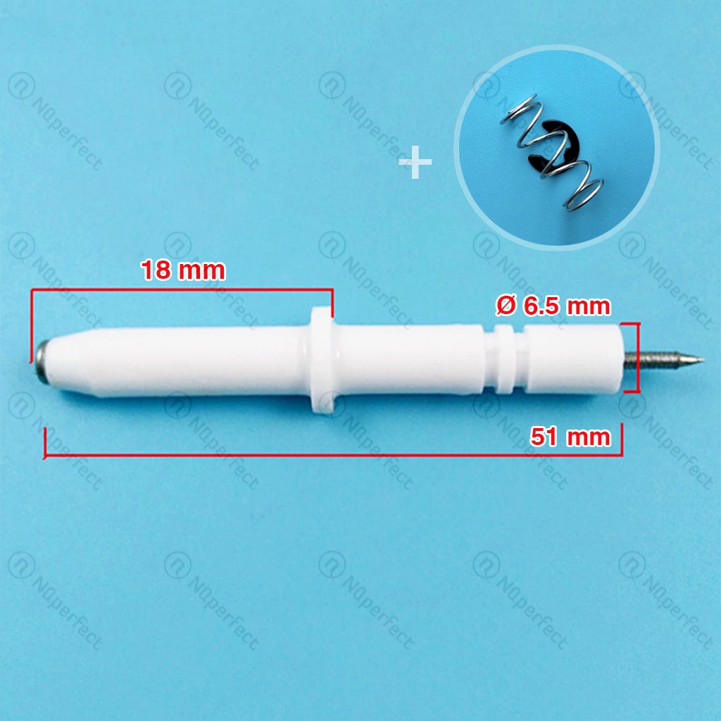 Kim sứ đánh lửa/cảm ứng bếp gas âm dương các mẫu 18mm,20mm,21mm,23mm,24mm,25mm,26mm,28mm,30mm,31mm,33mm,34mm,37mm,39mm..