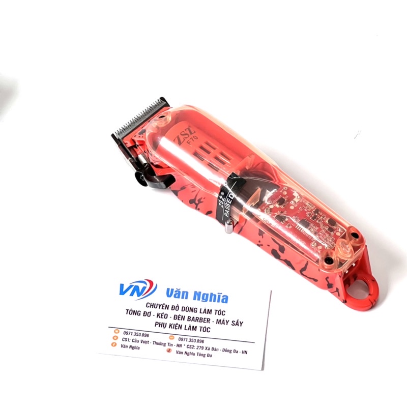 Tông đơ cắt tóc ZSZ F70 lưỡi kép thép thoáng và mỏng bảo hành 6 tháng