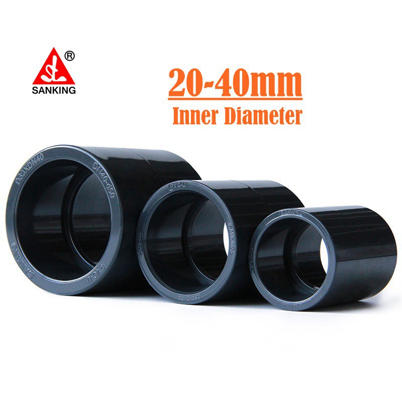 Set 5 Đầu Nối Ống Nước Bằng Nhựa Pvc Cỡ 20-40mm