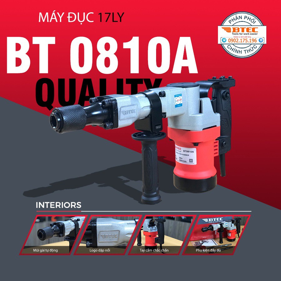 Máy Đục Bê Tông BTEC 1300W