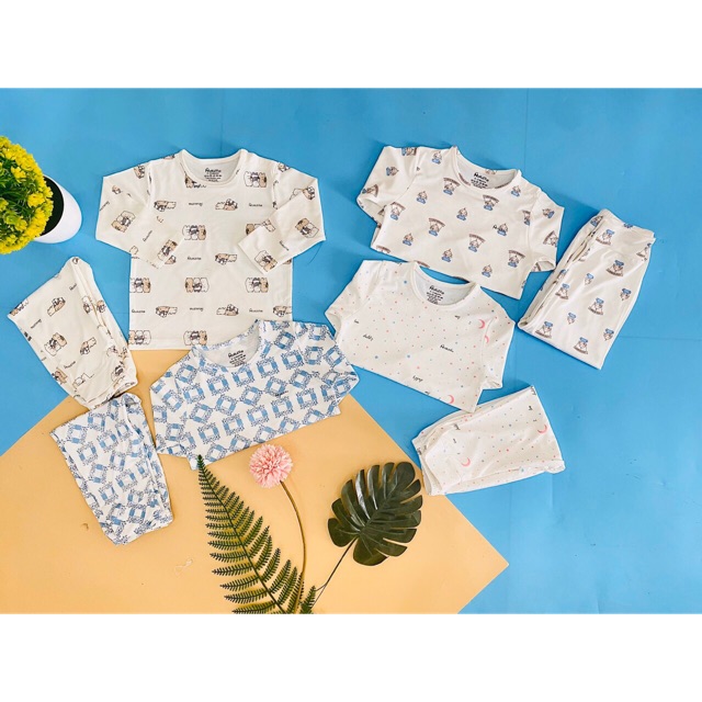 Bộ dài tay Avaler vải petit