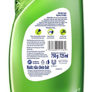 Nước Rửa Chén Sunlight Trà Xanh 750g
