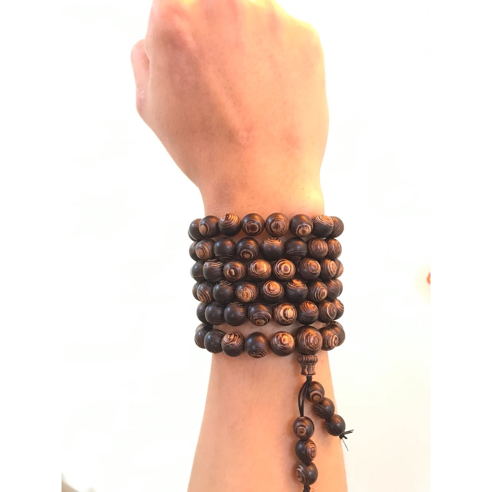 Chuỗi Tràng Tụng Niệm 108 Hạt Trầm Hương Sánh Chìm Xưởng Mộc Việt - Size 10/12/14 MM