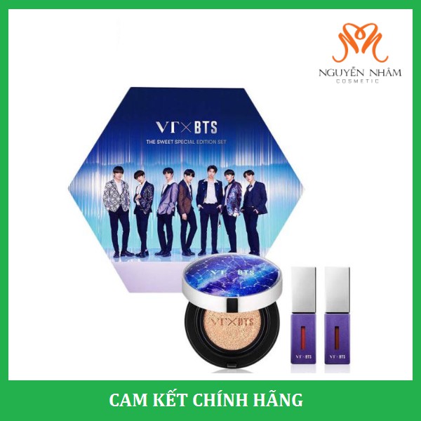 XẢ KHO Phấn nước CC Cushion Kèm Son môi VT X BTS The Sweet Special Edition