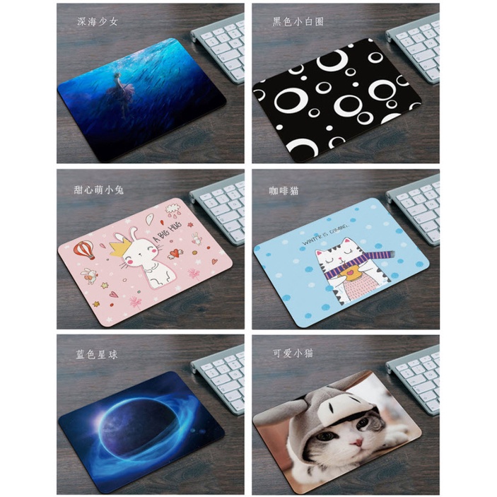 [HCM] Mousepad miếng lót chuột nhiều mẫu siêu dễ thương 26x21cm LOẠI DÀY 3MM