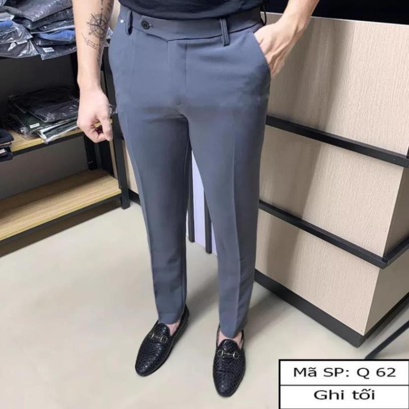 (VIDEO THẬT ) Quần Âu Nam Ikemen Côn Ống Dáng Ôm Vải Co Giãn Nhẹ QA01 | BigBuy360 - bigbuy360.vn