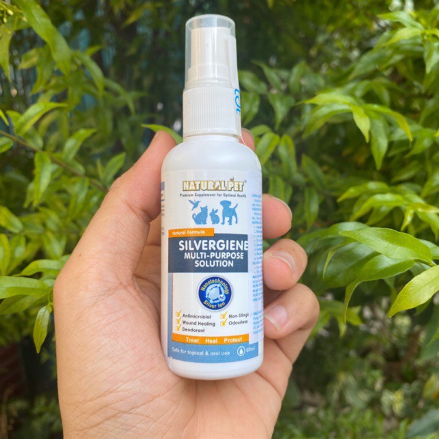 Silvergiene - Chai xịt sát khuẩn cho chó mèo 60ml