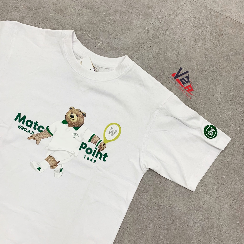 Áo Who.Au Spirit.1849 Họa Tiết Gấu Tenis 5 Màu Cute