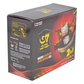 Cafe trung nguyên g7 đen đá hoà tan 2in1