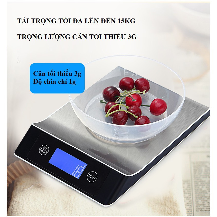 Cân điện tử mini 𝑭𝑹𝑬𝑬𝑺𝑯𝑰𝑷 Cân nhà bếp CX-2021 ( Tối đa 15kg )