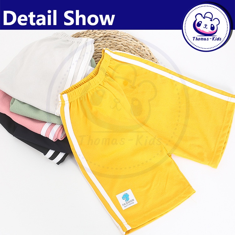 [THOMAS Kids] Quần Short Thể Thao Cotton Mỏng Thoải Mái Nhiều Màu Sắc Cho Bé 2-12 Tuổi