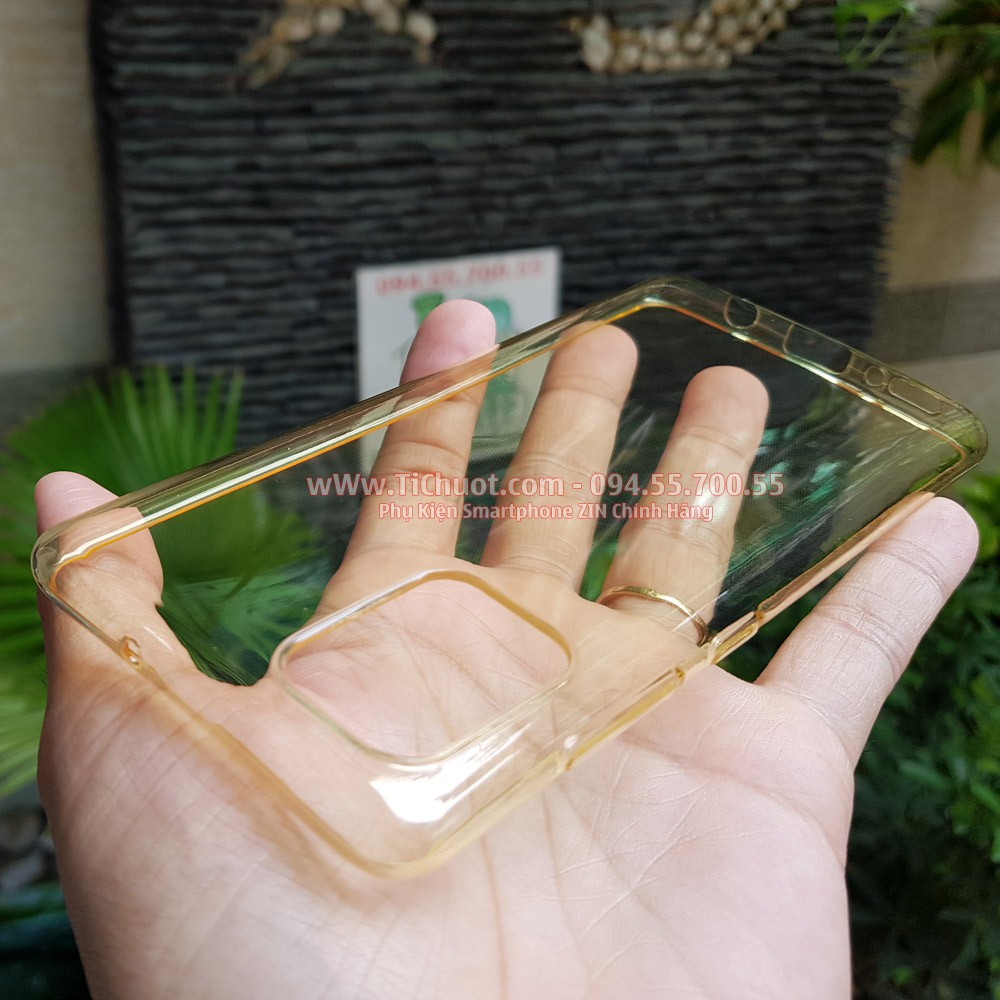 [Loại Tốt] Ốp lưng Samsung A51 Silicon Vàng Nhạt Trong Suốt
