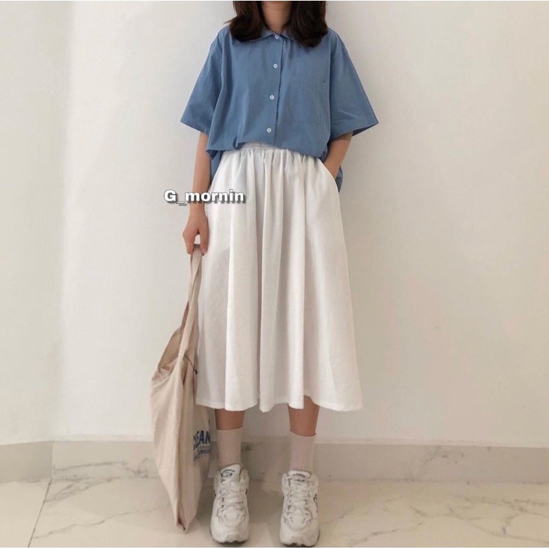 Chân váy thô vintage - hàng QC | BigBuy360 - bigbuy360.vn