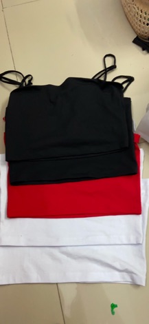 Áo thun croptop 2 dây ( có ảnh thật chụp sàn)