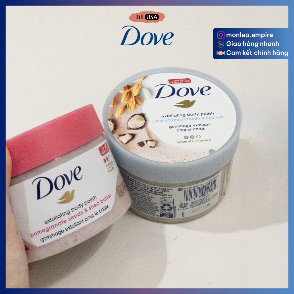 Tẩy tế bào chết toàn thân Dove Exfoliating Body Polish 298g