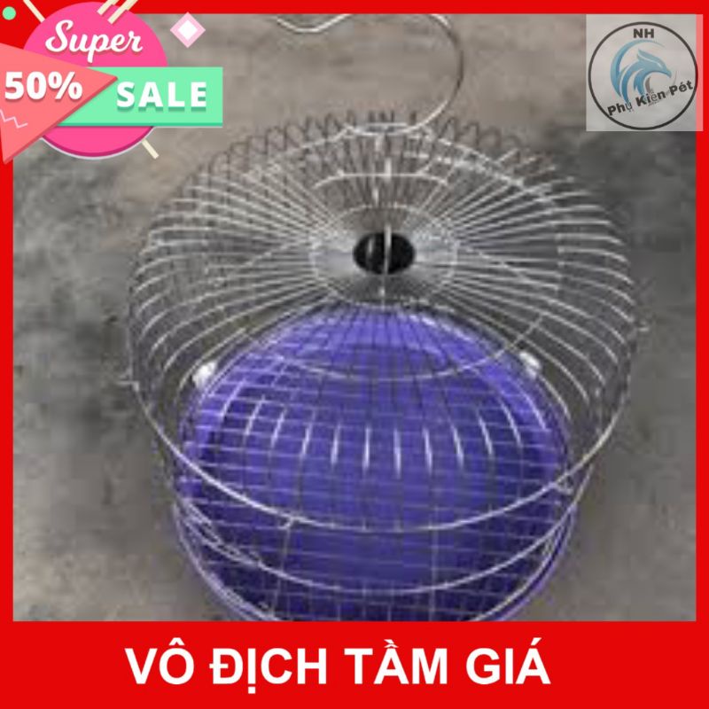 Lồng Cu Gáy INox siêu bền giá rẻ 35x38cm - lồng chim cu gáy