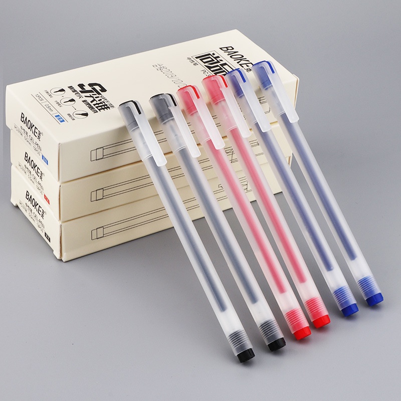 Bút gel - Bút bi nước - mực nước ngòi 0.5mm màu xanh , đen , đỏ - văn phòng phẩm - HOKAMI STORE