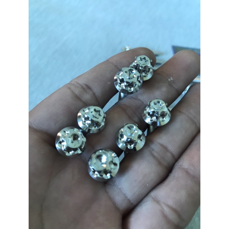 Bộ Ốc Salaya inox 304 Gắn Lốc Máy Wave Dream Ex150 Winner Raider Satria…