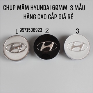 Chụp mâm hyundai kích thước 60mm có 3 màu cao cấp