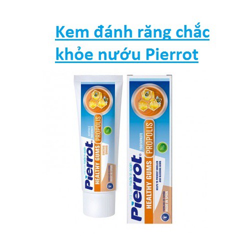 [Tặng 1 mặt nạ Sambijo] Kem đánh răng chắc khỏe nướu Pierrot 75ml