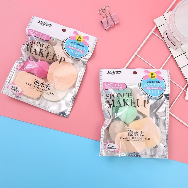 Bộ 6 mút trang điểm Sponge Make Up - Xốp tán kem nền