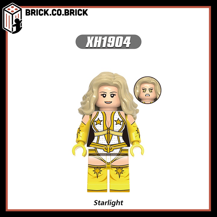 The Boys Lắp ráp Minifigure Siêu Anh Hùng Phá Hoại Mô hình Super Hero DC Homelander Starlight Soldier Boy X0337