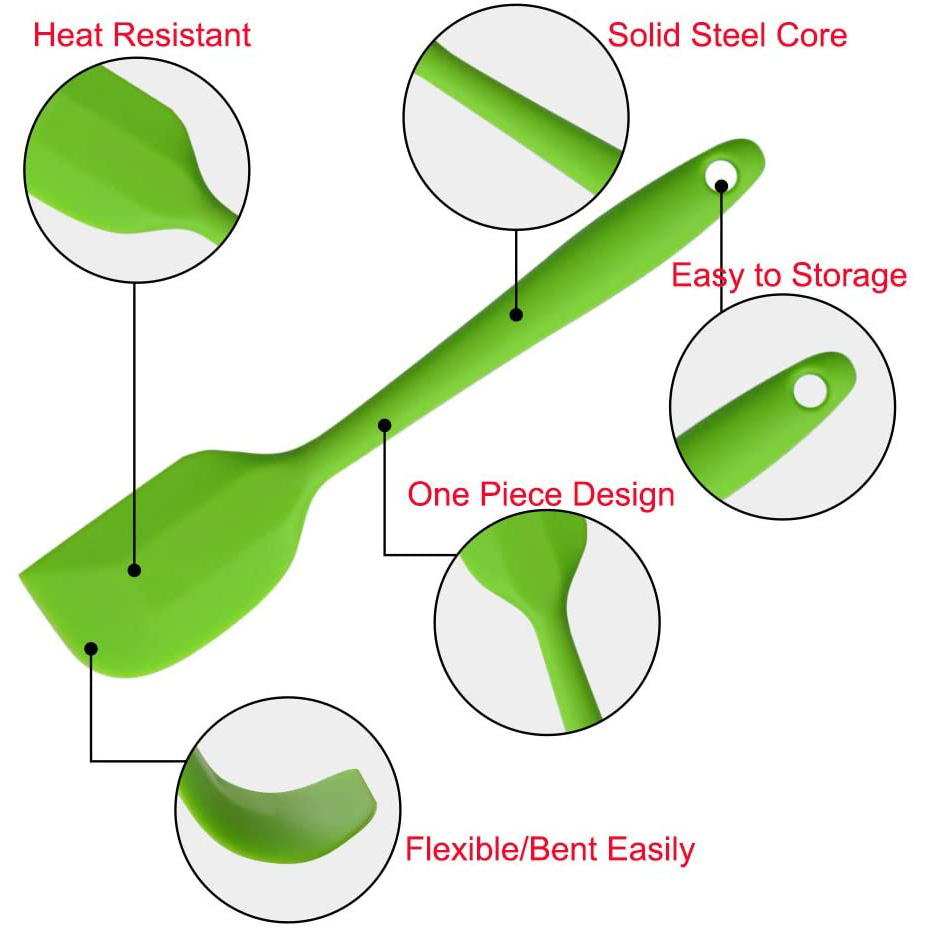 FLEXIBLE Dụng Cụ Vét Bột Làm Bánh Bằng Silicon Chống Dính Tiện Dụng