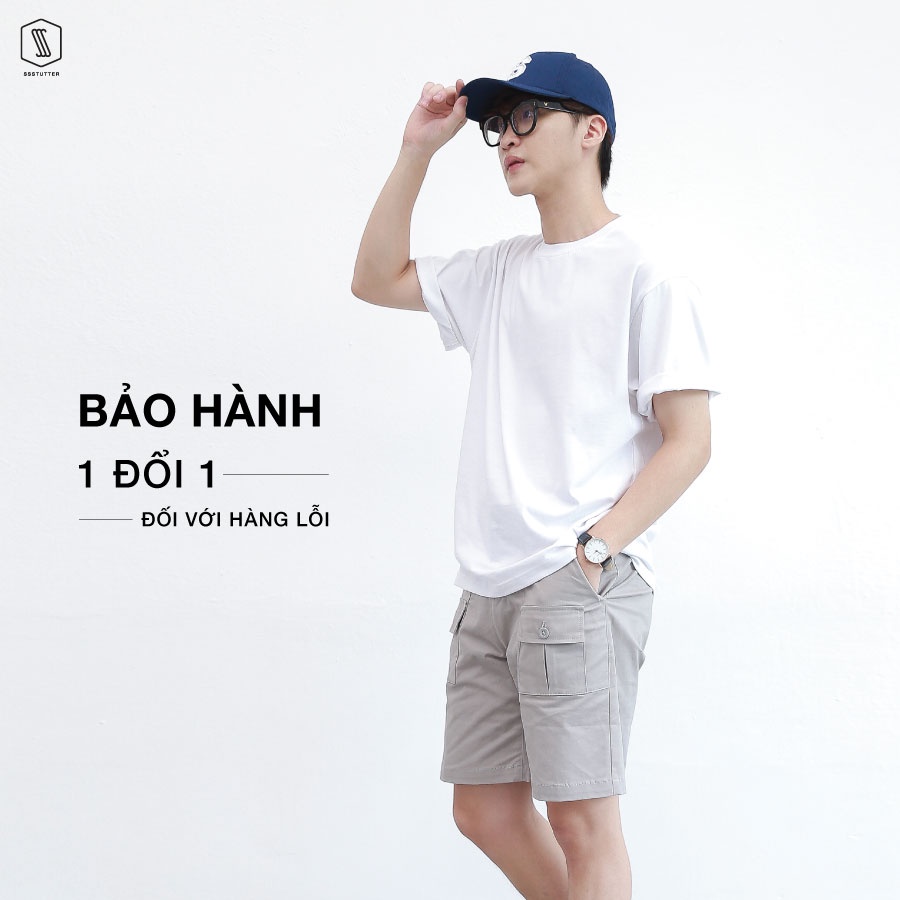 Áo thun Unisex Basic SSSTUTTER cổ tròn tay lỡ Cotton thoáng mát thấm hút mồ hôi Great Life Tee Premium | BigBuy360 - bigbuy360.vn
