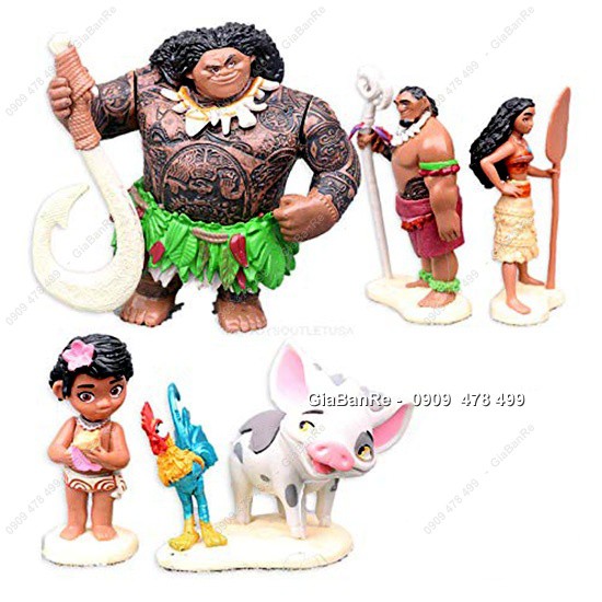 Bộ Nhân Vật Gia Đình Tiền Sử Moana - 7960