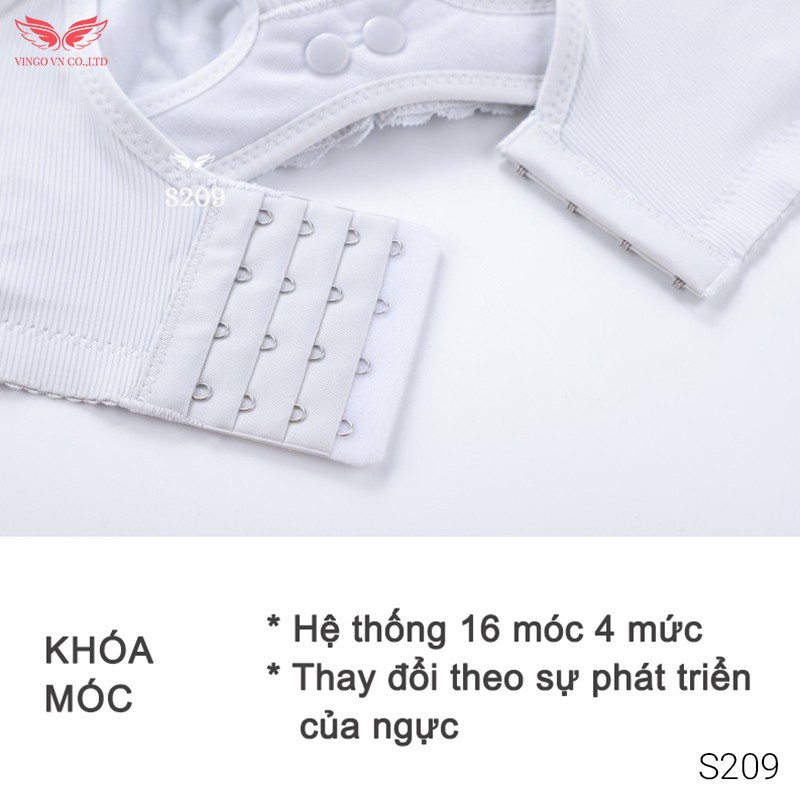 Áo Lót Bầu Cho Con Bú Nữ VINGO Đệm Vừa Có Cúc Bấm Tháo Mở Tiện Lợi Ôm Ngực Cao Cấp S209 VNGO