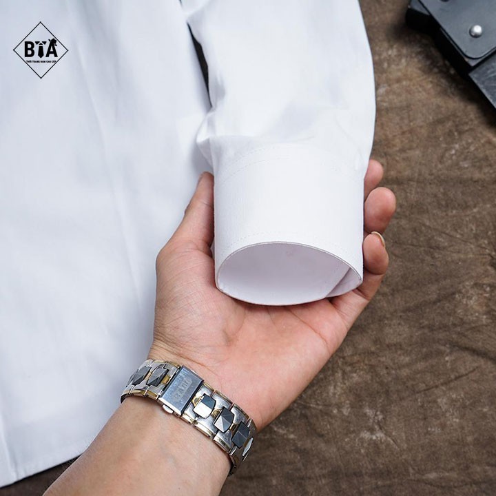 Sơ Mi Nam Trắng Cao Cấp Hàng Vnxk không bai không nhăn không xù | BigBuy360 - bigbuy360.vn