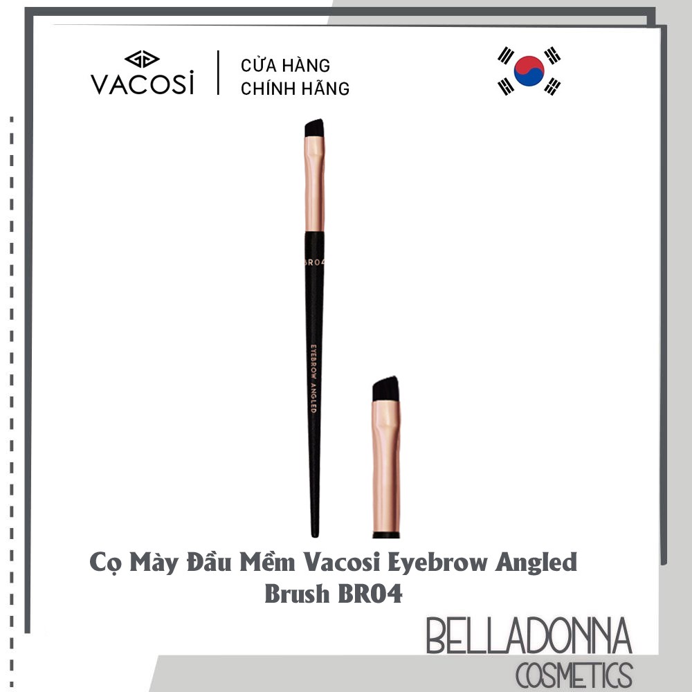 [HÀNG CHÍNH HÃNG] Cọ Mày Đầu Mềm Vacosi Eyebrow Angled Brush BR04