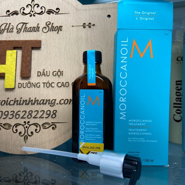Tinh dầu dưỡng moroccanoil 100ml (lô mới sx 2/2021) tặng xả khô 20ml