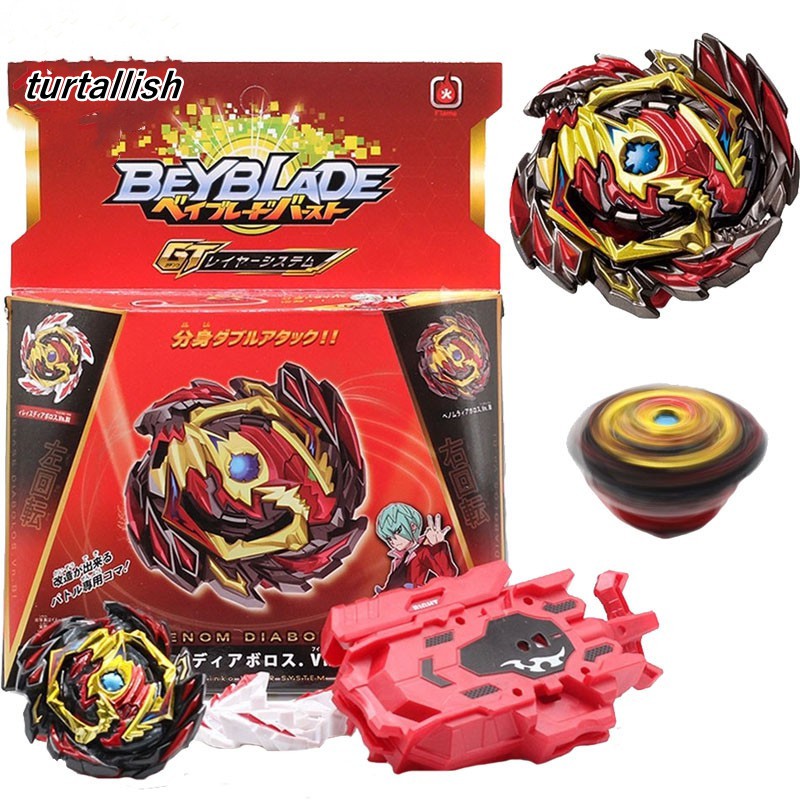Benome khởi động FLAME B-145 DX.Bộ Bl Beyblade Burst, Con quay hồi chuyển 2 lớp và LR Launcher